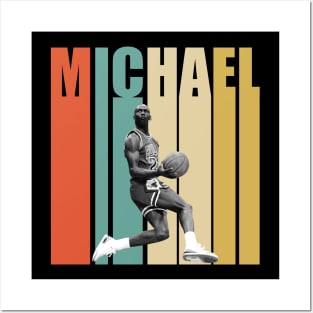 Retro Color Michael Jordan Posters and Art